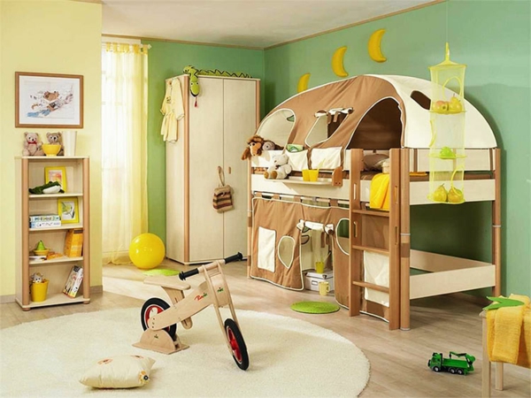 design-chalbre-d'enfant-avec-une-idée-écologique-et-li-mezzanin-tente