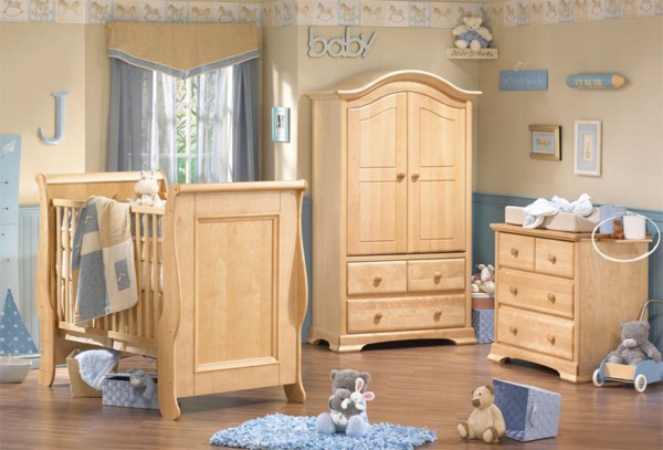 décoration-chambre-bébé-aménagement-en-bois