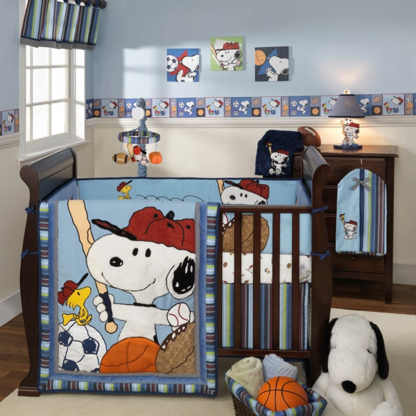 décoration-chambre-bébé-design-de-lit-amusant-déco-murale-intéréssante