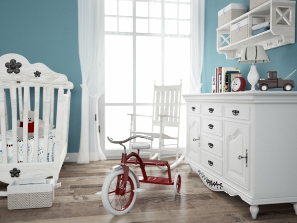 décoration-chambre-bébé-déco-avec-vélo