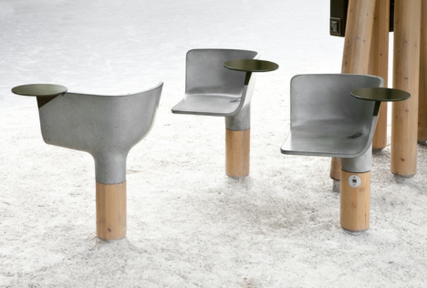 mobilier-urbain-une-chaise-et-une-table