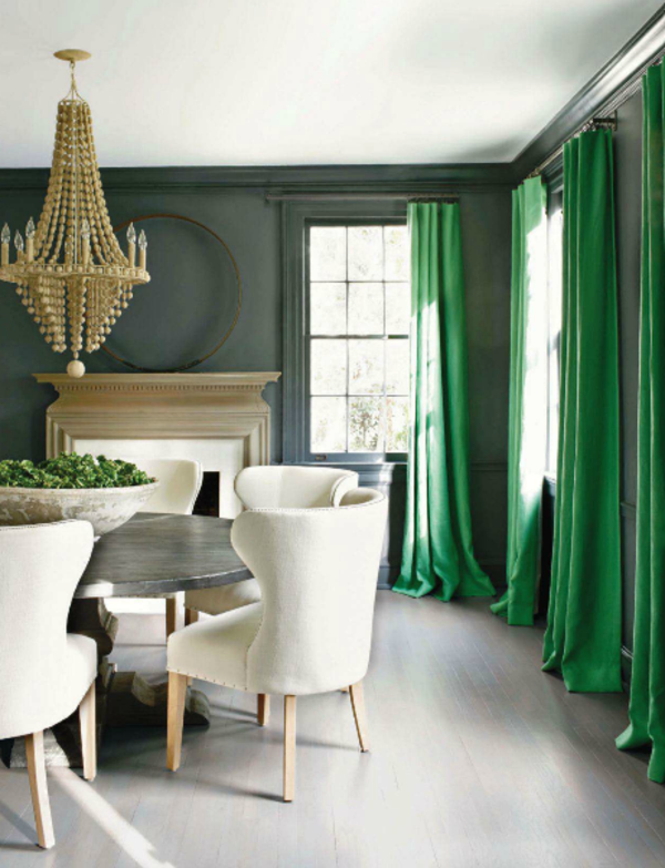unique-rideaux-du-luxe-élégant-vert
