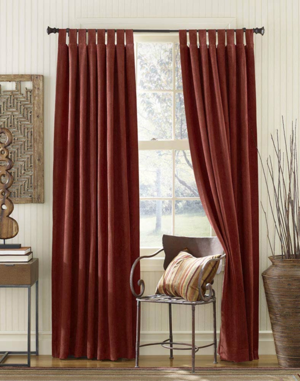 unique-rideaux-rouge-pour-votre-salon-et-un-design-élégant-pour-votre-confort-en-plus-vous-avez-jolie-décoration