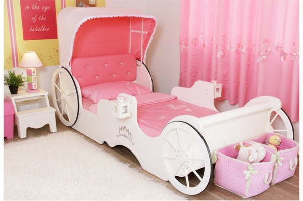 ‎lit-carrosse-chambres-d'enfant-uniques