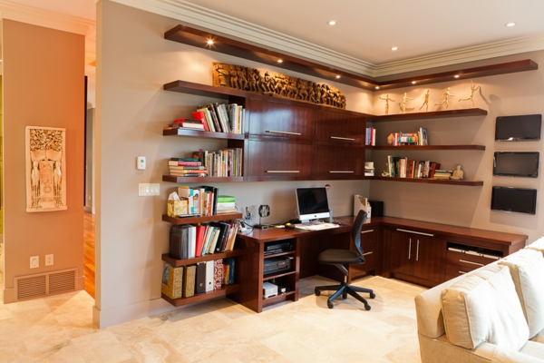 bureau-avec-étagère-bureau-d'angle-une-grande-étagère-en-bois