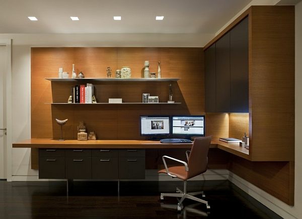 bureau-avec-étagère-design-cool-minimaliste