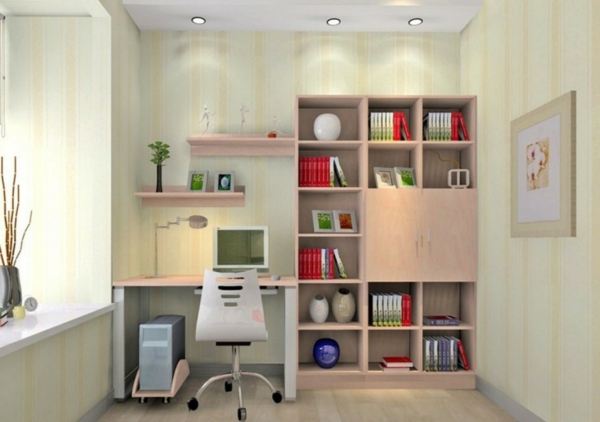 bureau-avec-étagère-et-petite-bibliothèque