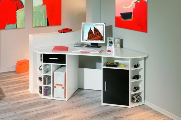 bureau-avec-étagère-un-bureau-d'angle-avec-rangement