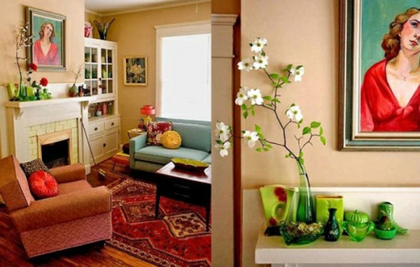 décoration-vintage-sofas-vintage-et-peinture-originale