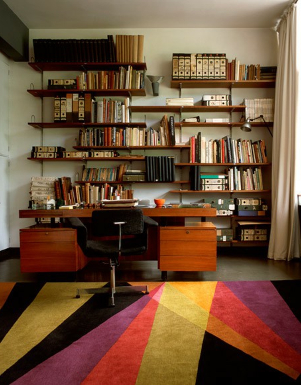 décoration-vintage-tapis-multicolore