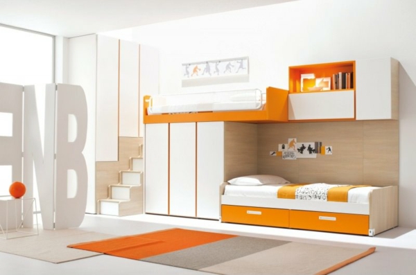 lits-superposés-chambre-à-coucher-loft-moderne