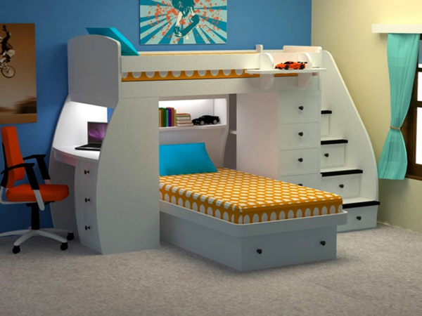 lits-superposés-construction-originale-avec-bureau