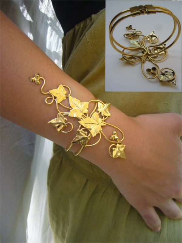 bijoux-elfiques-bracelet-en-métal-jaune
