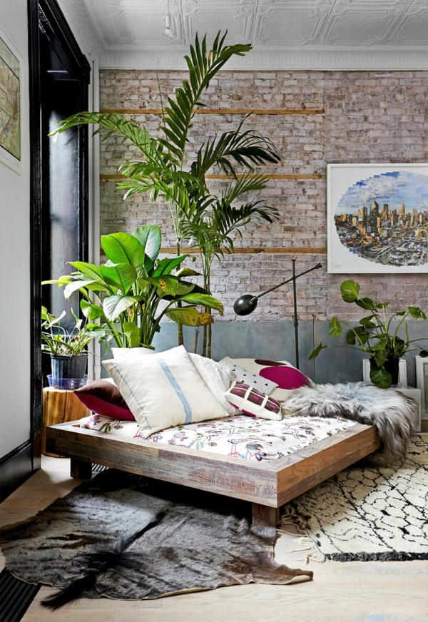 chambre-à-coucher-ambiance-joviviale-nature-plante-verte-d-intérieur
