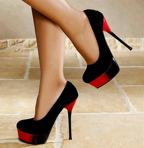 chaussures-à-talon-noir-rouge