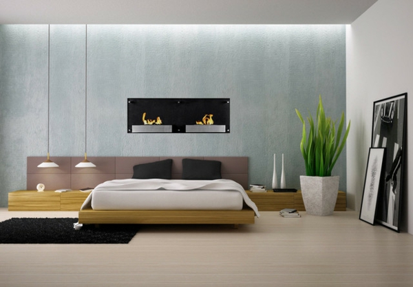 cheminée-bio-éthanol-chambre-à-coucher-minimaliste