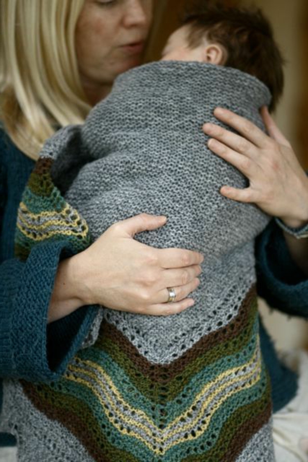 couverture-tricotée-pour-bébé