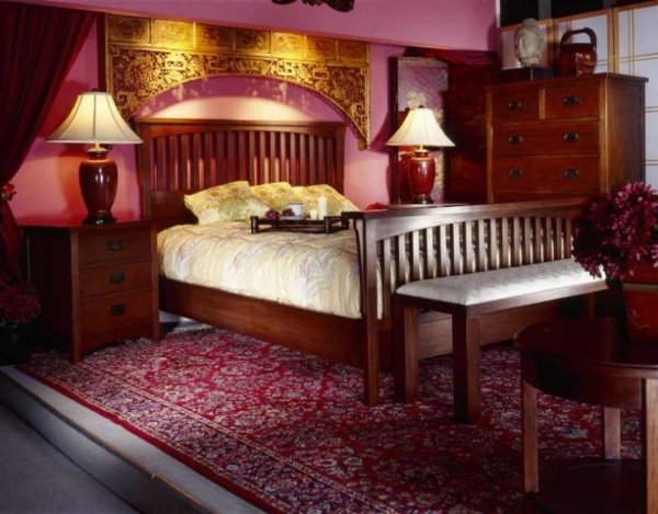 décoration-orientale-chambre-à-coucher-luxueuse