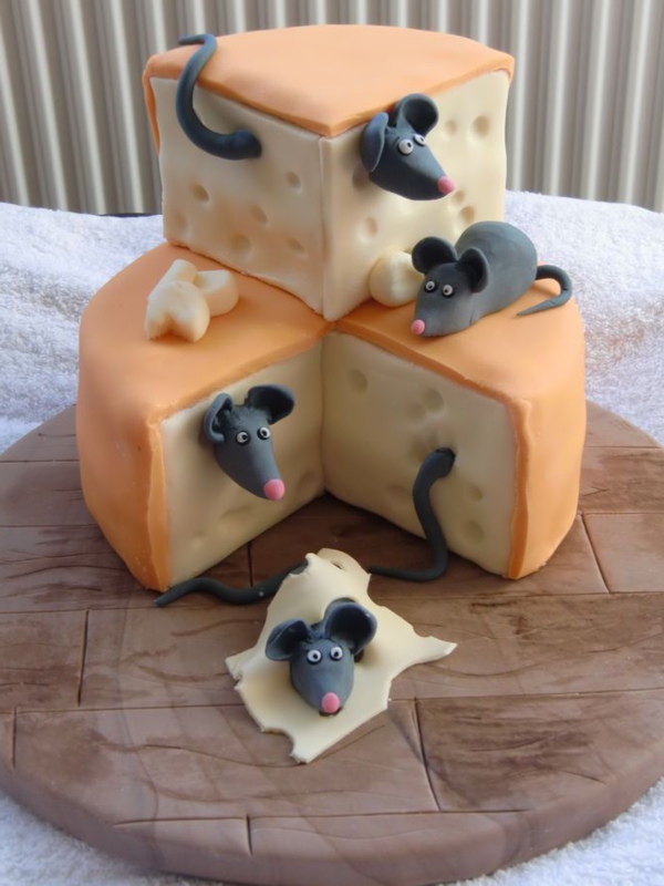 gateau-original-pour-cadeau-exceptionnelle-des-rats-sur-fromage