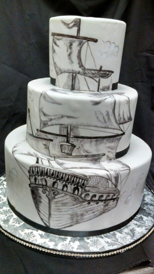 idées-créatives-pour-gâteaux-originaux-bâteau-pirate