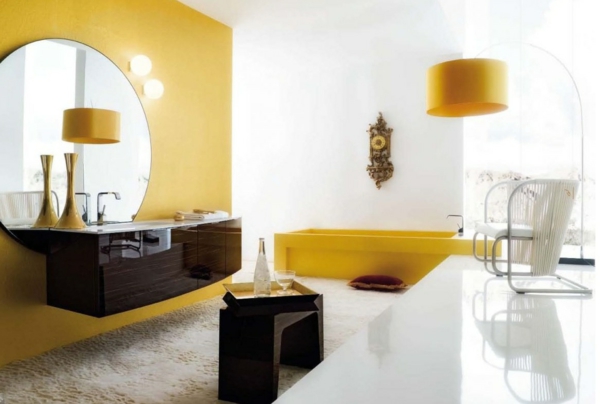 jaune-blanc-salle-de-bain-zen-vasque