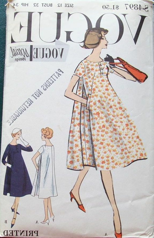 la-mode-se-répete-vogue-issue-de-1960-robes-trapèze-à-la-mode