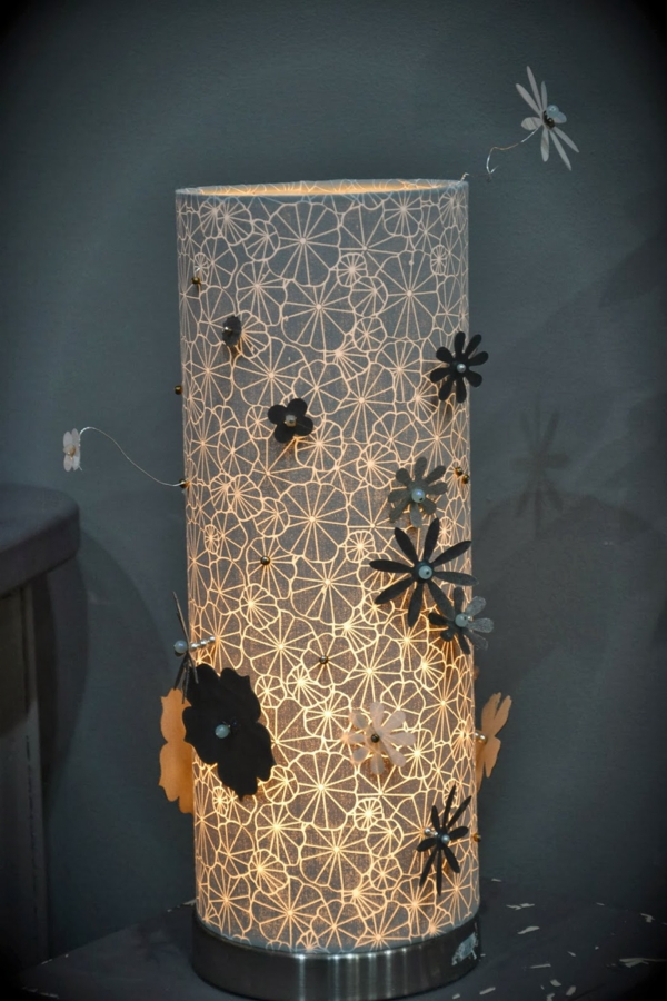 lampe-tactile-décoration-florale