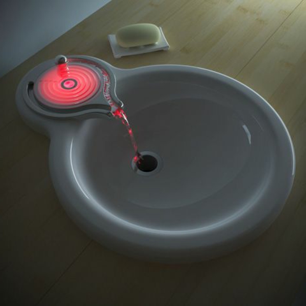 robinet-infrarouge-salle-de-bain-moderne-sans-toucher