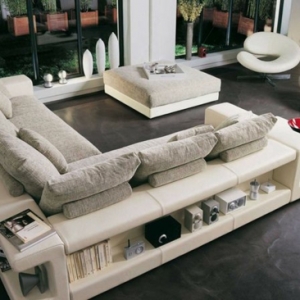 Le canapé d'angle en cuir - 60 idées d'aménagement