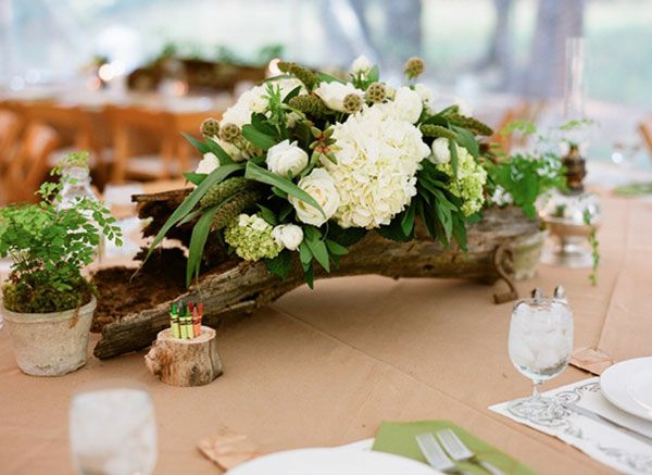 Décoration-florale-originale- mariée-cérémonie -blanche