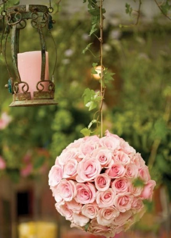 Décoration-florale-originale- mariée-cérémonie -bouquet-de-maariee-ronde