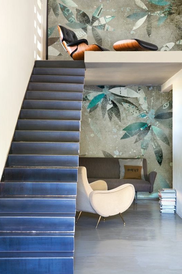 escalier-loft-et-peinture-murale-super-originale