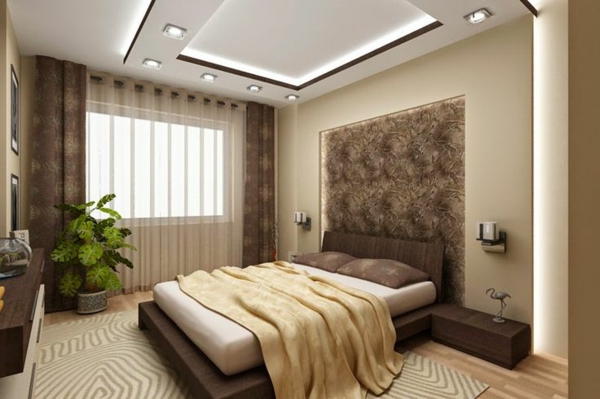 faux-plafond-suspendu-chambre-à-coucher-beige