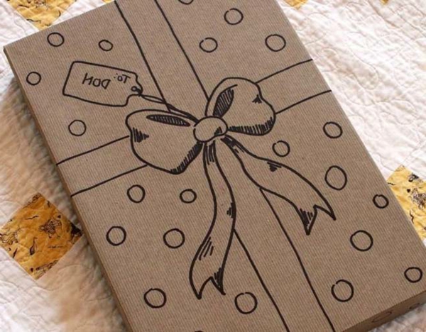 idées-créatives-papier-crafte-paindre-pour-emballage-de-cadeau