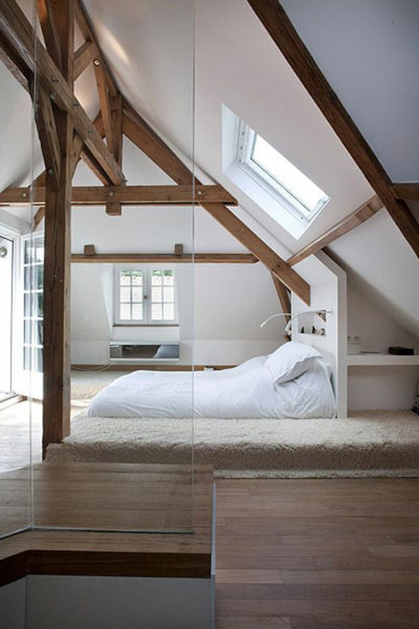 loft-parisien-chambre-à-coucher-attique