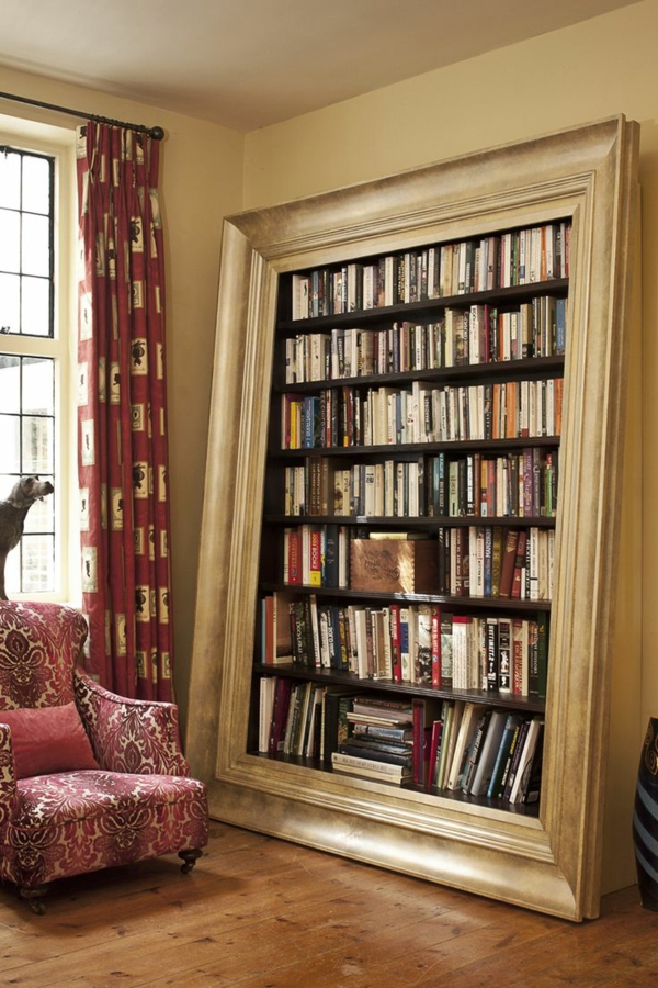 meuble-bibliothèque-comme-un-miroir