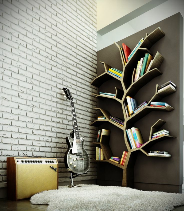 meuble-bibliothèque-en-forme-d'arbre