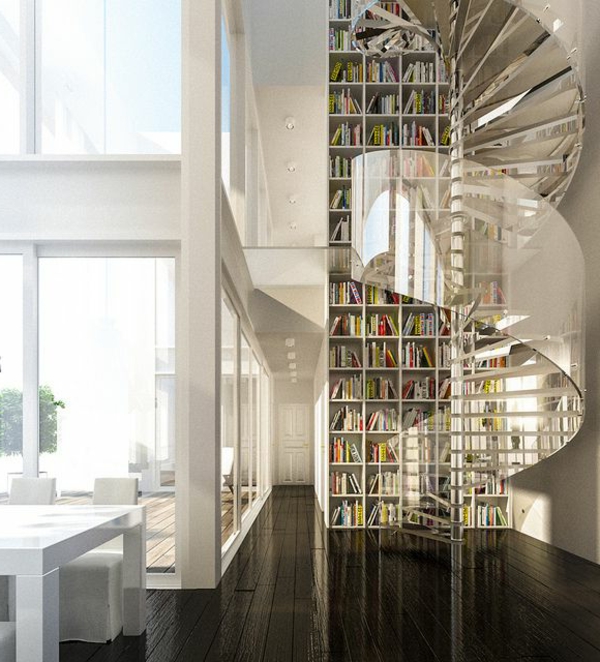 meuble-bibliothèque-intérieur-de-maison-moderne