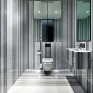 Une salle de bains grise - élégance et chic contemporain
