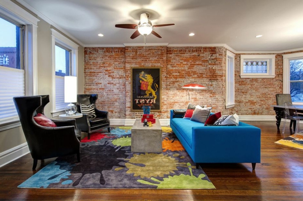 tapis-multicolore-salle-de-séjour-artistique