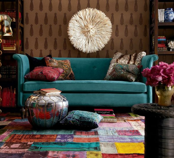 tapis-multicolore-salle-de-séjour-orginale