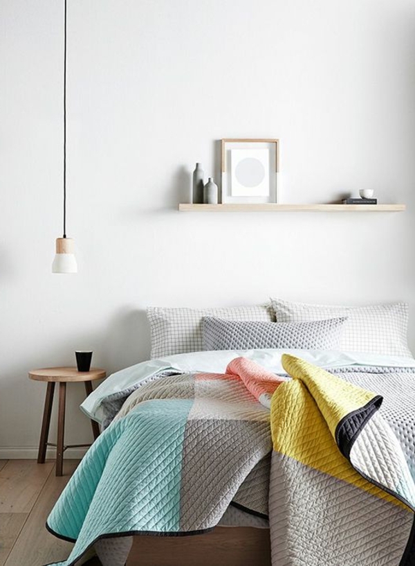 Boutis-couvre-lit-chambre-à-coucher-coussins-ambiance-moderne