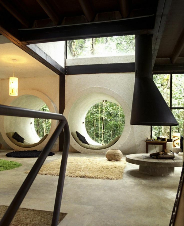 chambre-zen-un-intérieur-original-fenêtres-rondes