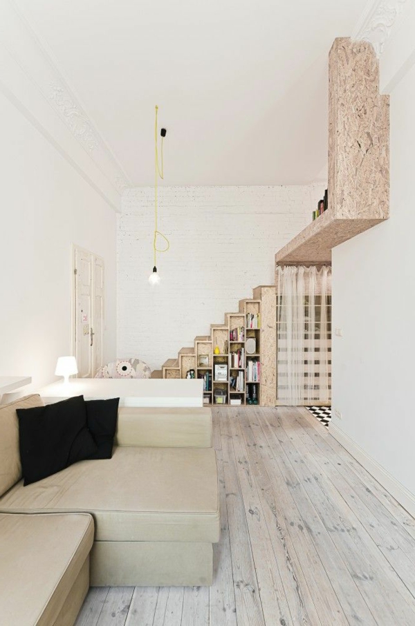 escalier-pour-mezzanine-sol-en-bois-appartement-scandinave