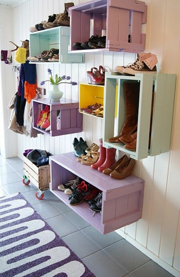 etagere-cube-aménagement-idée-originale-chaussures-rangement-cubes