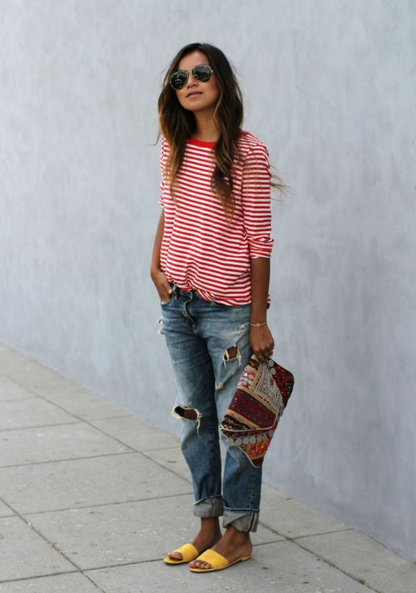 jeans-boyfriend-femme-ootd-rouge-et-blanc-t-shirt