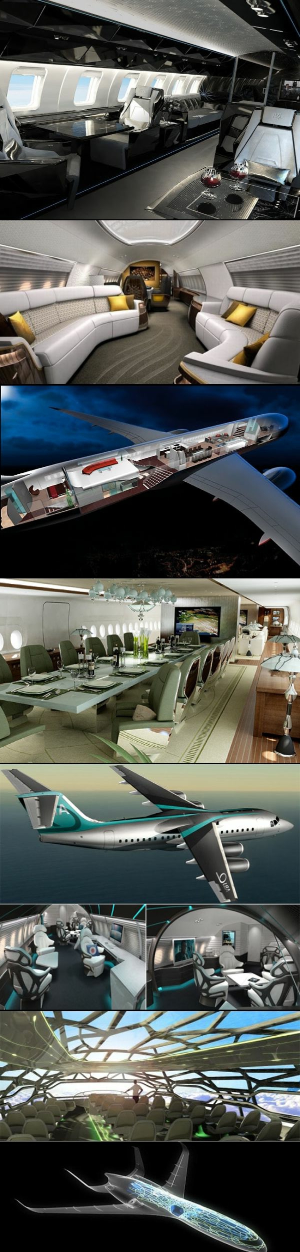 jet-privé-vol-intérieur-luxe-extraordinaire-noir-cuir