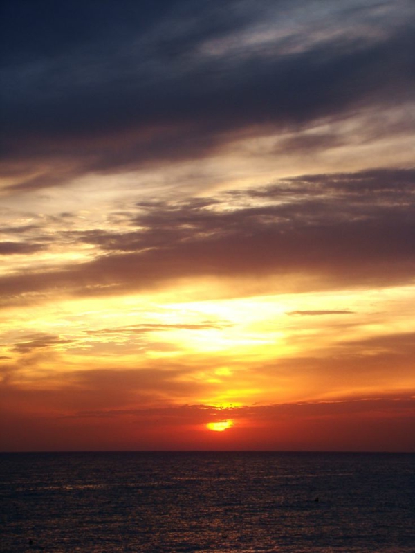 le-coucher-de-soleil-sur-la-mer-à-Veules