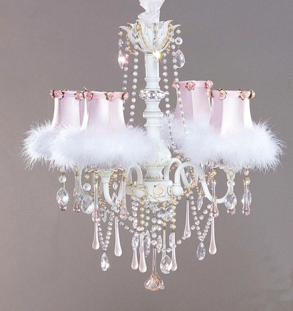 lustre-en-cristal-plafonnier-adorable-en-rose