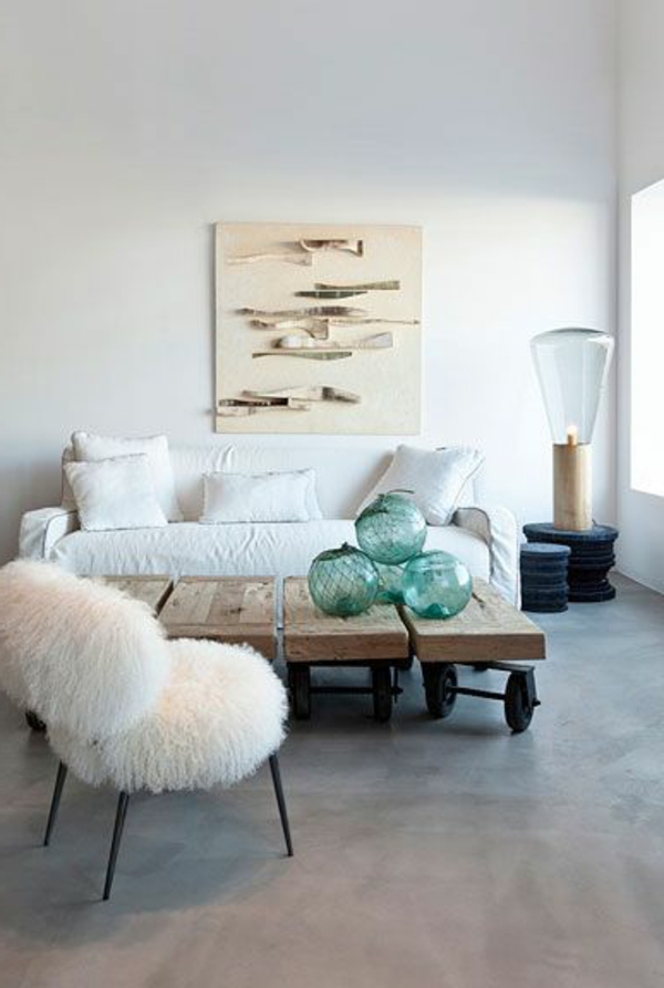 meuble-en-palette-salon-moderne-canapé-blanc